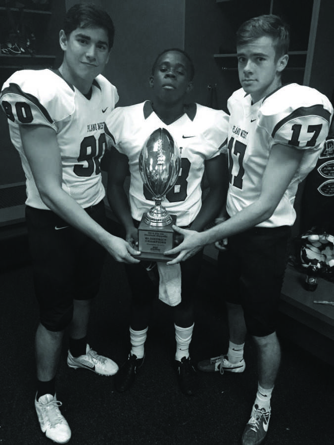 From left: seniors Chris Clark, Damon Foncham, and Parker Davidson