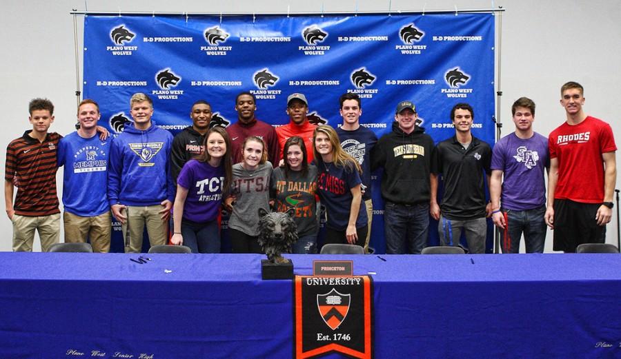 Sarah Birkner (Girls soccer - TCU) 
Tyler Campbell (Football - Princeton)
Landon Crossley (Boys soccer - Georgia Southern)
Ade Kilpatrick (Football -Illinois State)
Amir Kilpatrick (Football - New Mexico State)
Christine Modrall (Girls soccer - UTSA)
Jackson Morse (Boys soccer - Memphis)
Reid Rottino (Baseball -SFA)
Haley Sams (Softball -University of Texas at Dallas)
Carson Schreiber (Baseball -Texas Lutheran)
Alistair Stark (Boys soccer - Embry Riddle)
Jared Stover (Baseball -Rhodes College)
Jared Vicarola (Baseball -SFA)
Gracie Waugh (Girls soccer - Ole Miss)
Cory Wright (Boys soccer - Pacific) 