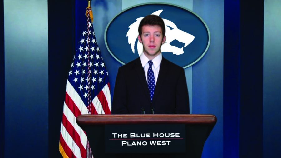 Junior Zach Starr poses in his SCP campaign video.
