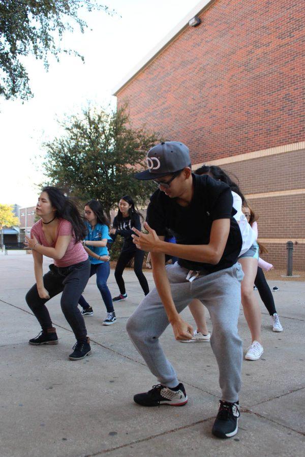 Students of DFC practicing their choreography.