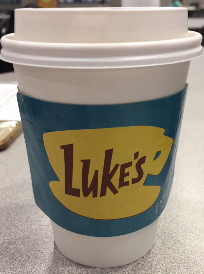 A Luke's Coffee Cup 