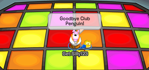 A sad penguin says their farewell to the beloved gaming experience.
