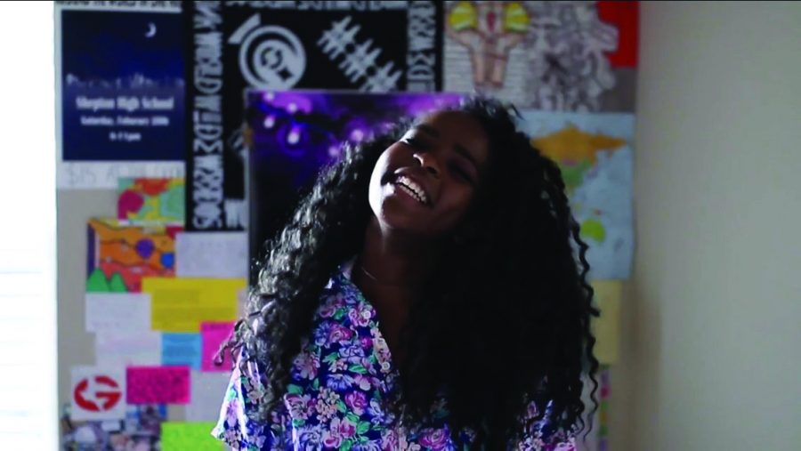 Tapiwa "Lilly" Musimbe laughing, getting ready for The Voice on Snapchat