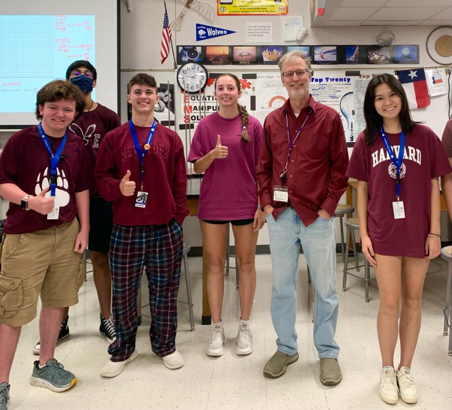 Students in Mr. Carroll's class wear maroon to support Uvalde students.