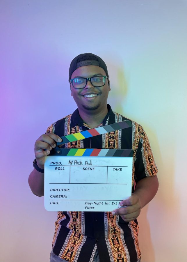 AV Pack Pod Host, Kylan Harlan poses for a thumbnail picture.