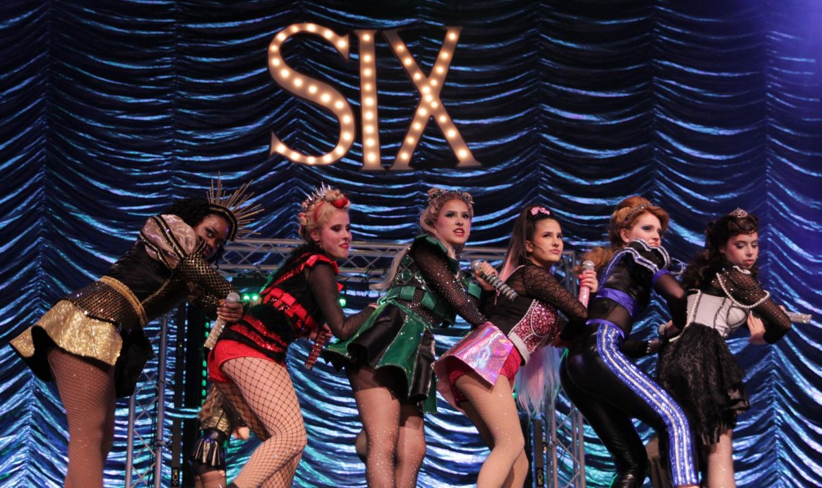 EX-WIVES As they run through on of their final dress rehersals, the leads in Six: The Musical run though a mucial number to kick off the start of the run through Thursday, Sept. 18. The actors had just three to four weeks to memorized choreography created by Audrey Reidling.
